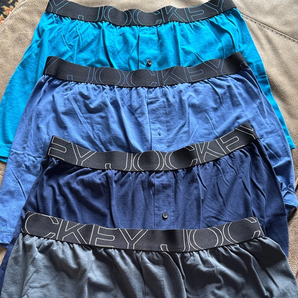 Jockey Men's Active wear blend knit boxers sz Large